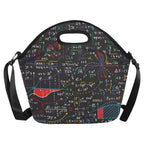 Colourful Maths Formulas - Neoprene Lunch Bag Neoprene Lunch Bag Printed Offshore
