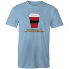 I'm Dreaming Of A Flat White Christmas, Coffee - Mens T-Shirt Carolina Blue Mens Christmas T-shirt Christmas Printed In Australia