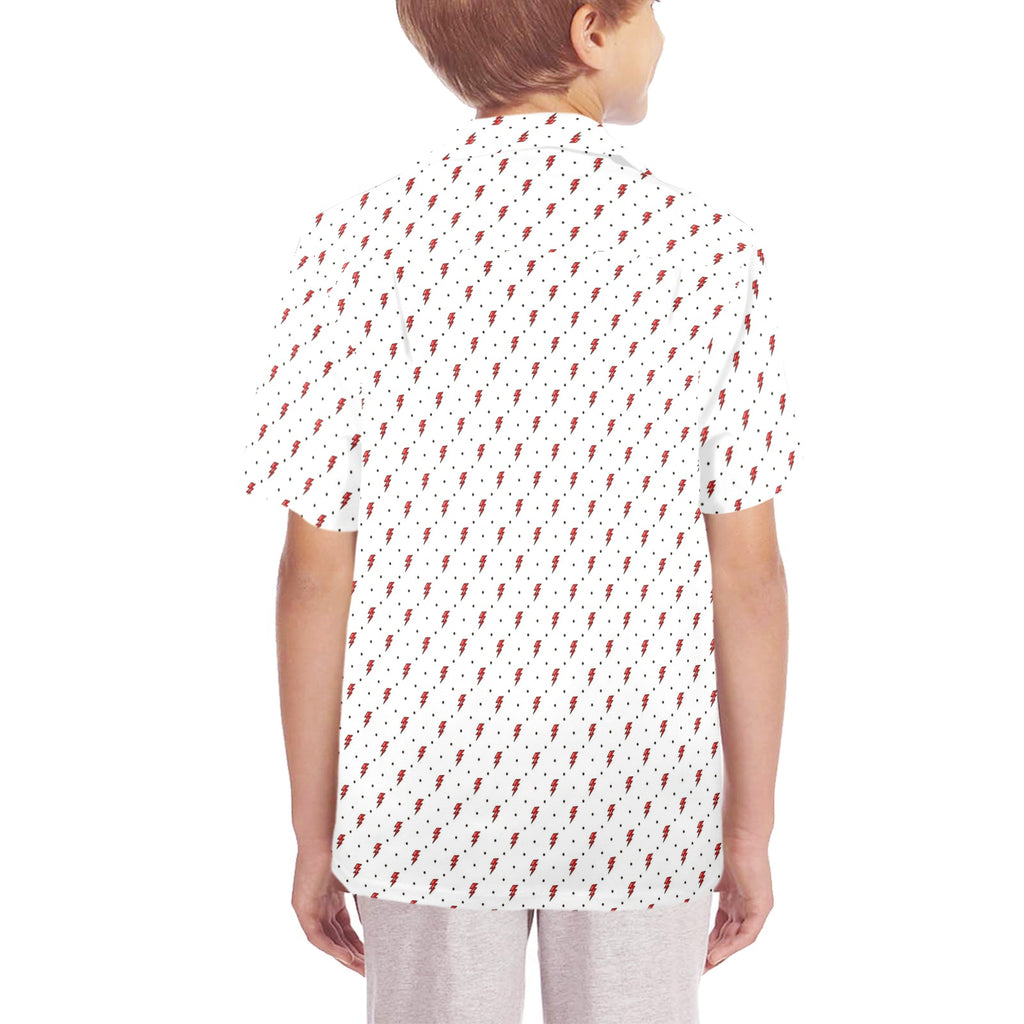 Red Lightning - Senior Kids Hawaiian Shirt