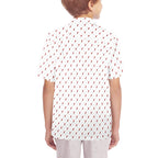Red Lightning Senior Kids Hawaiian Shirt Senior Kids Hawaiian Shirt 8-15 comic Printed Offshore