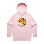 Tropical Days - Womens Hoodie Pink Womens Hoodie Printed In Australia Summer Surf