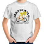Best Friends - Kids Youth T-Shirt White Kids Youth T-shirt Printed In Australia