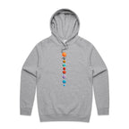 Our Solar System - Mens Hoodie Grey Marle Mens Hoodie Printed In Australia Space