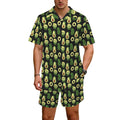 Cute Avocados - Men's Hawaiian Shirt & Shorts Set Men's Hawaiian Shirt & Shorts Set Food Printed Offshore