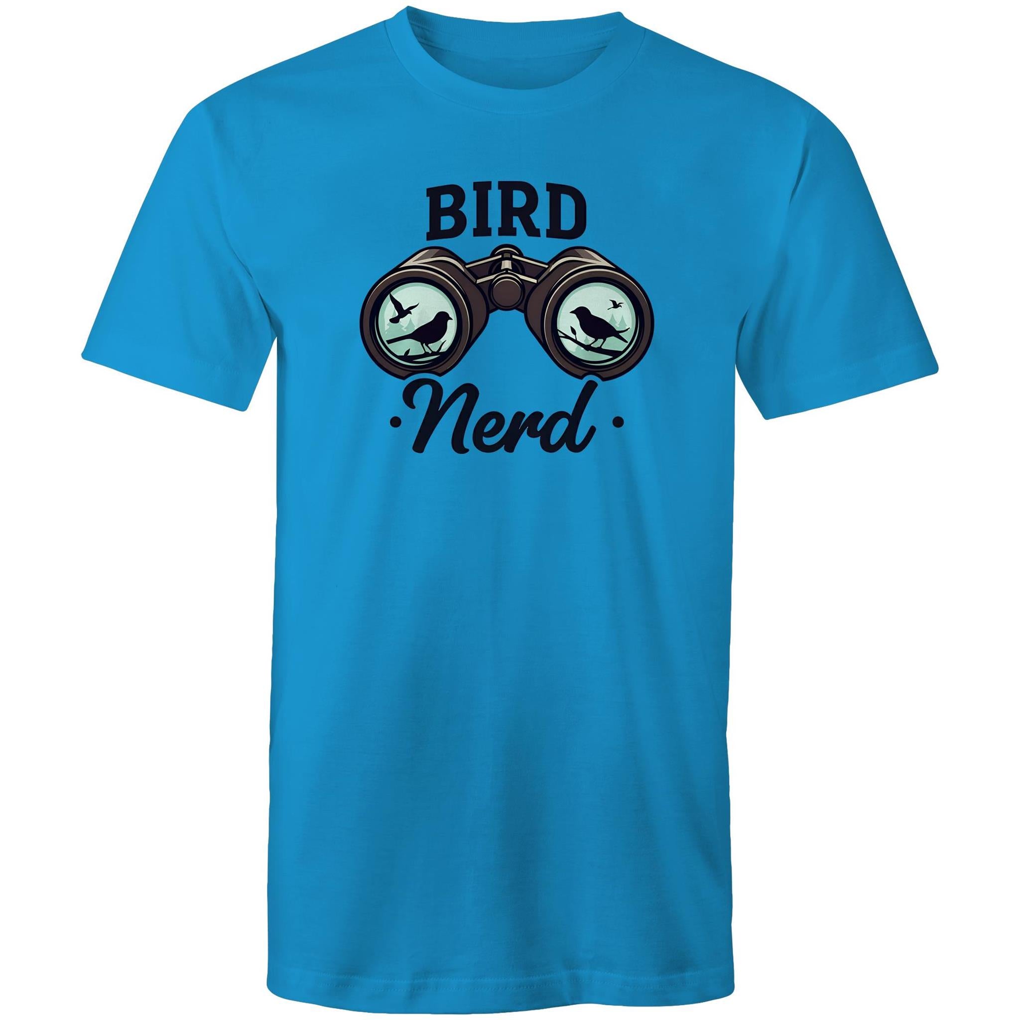 Bird Nerd - Mens T-Shirt Arctic Blue Mens T-shirt animal Printed In Australia