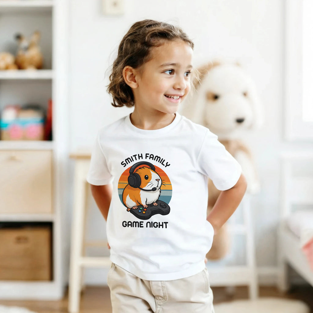Family Game Night - Personalised Kids T-shirt Personalised Kids T-shirt