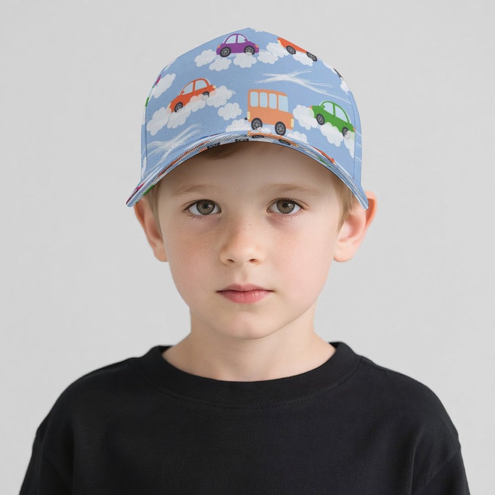 Colourful Cars Kids Baseball Cap