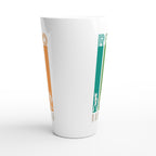 Retro Nostalgia - White Latte 17oz Ceramic Mug Latte Mug Globally Fulfilled Retro