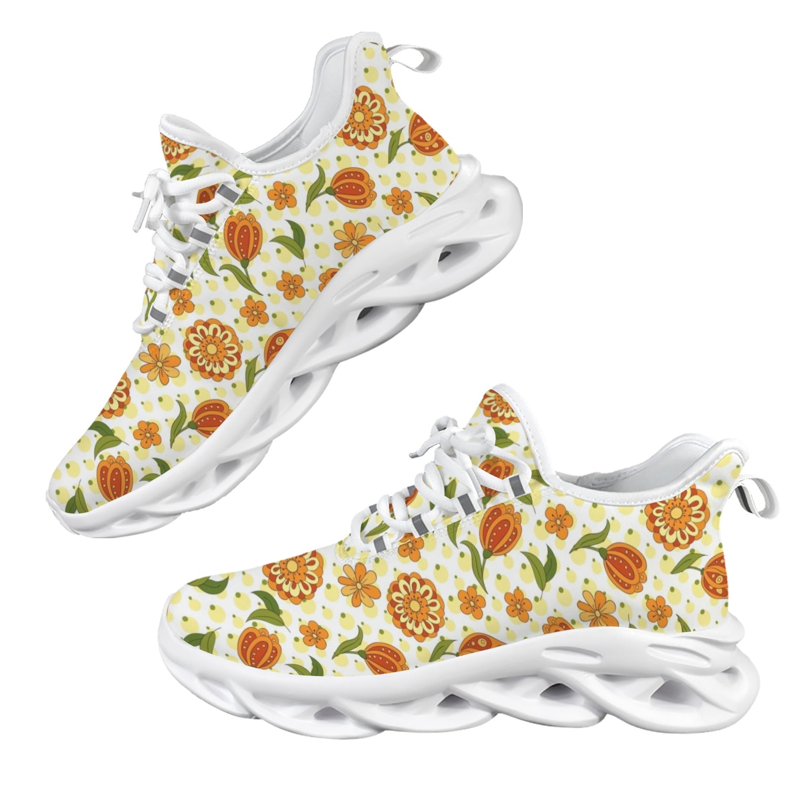 Graphic Floral Women's Twisted Sole Sneakers