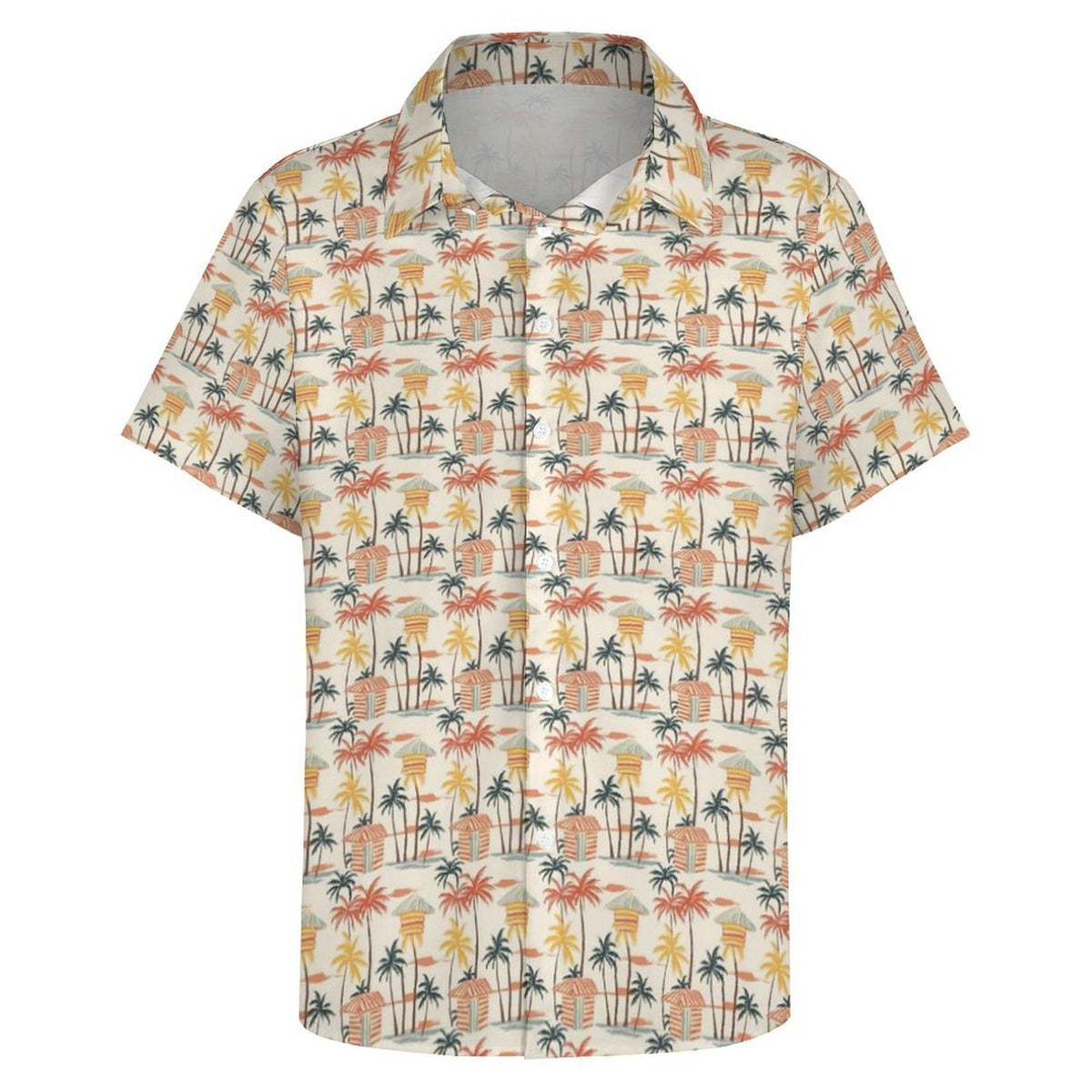 Beach Shack Women's Collared Pocketless Short Sleeve Shirt