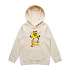 Stay Cool - Kids Hoodie Ecru Kids Hoodie Printed In Australia