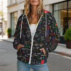 Colourful Maths Formulas Women's Full-Zip Hoodie