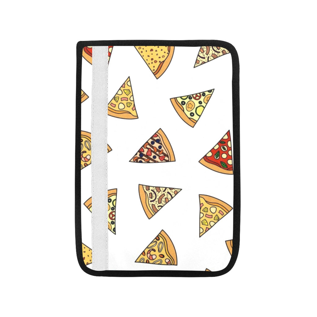 Pizza Slices On White Car Seat Belt Cover 7''x10'' (Pack of 2) Car Seat Belt Cover 7x10 (Pack of 2) Food Printed Offshore