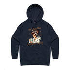My Alone Time Is For Everyone's Safety Women's AS Colour Hoodie Navy Womens Hoodie Printed In Australia