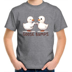 Goose Bumps - Kids Youth T-Shirt Grey Marle Kids Youth T-shirt animal Printed In Australia