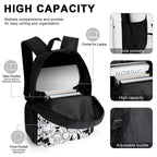 Dogs In Black And White - Three Piece Backpack Set