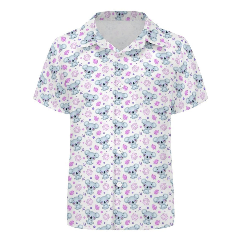 Zen Koala Kids Cotton Short Sleeve Shirt