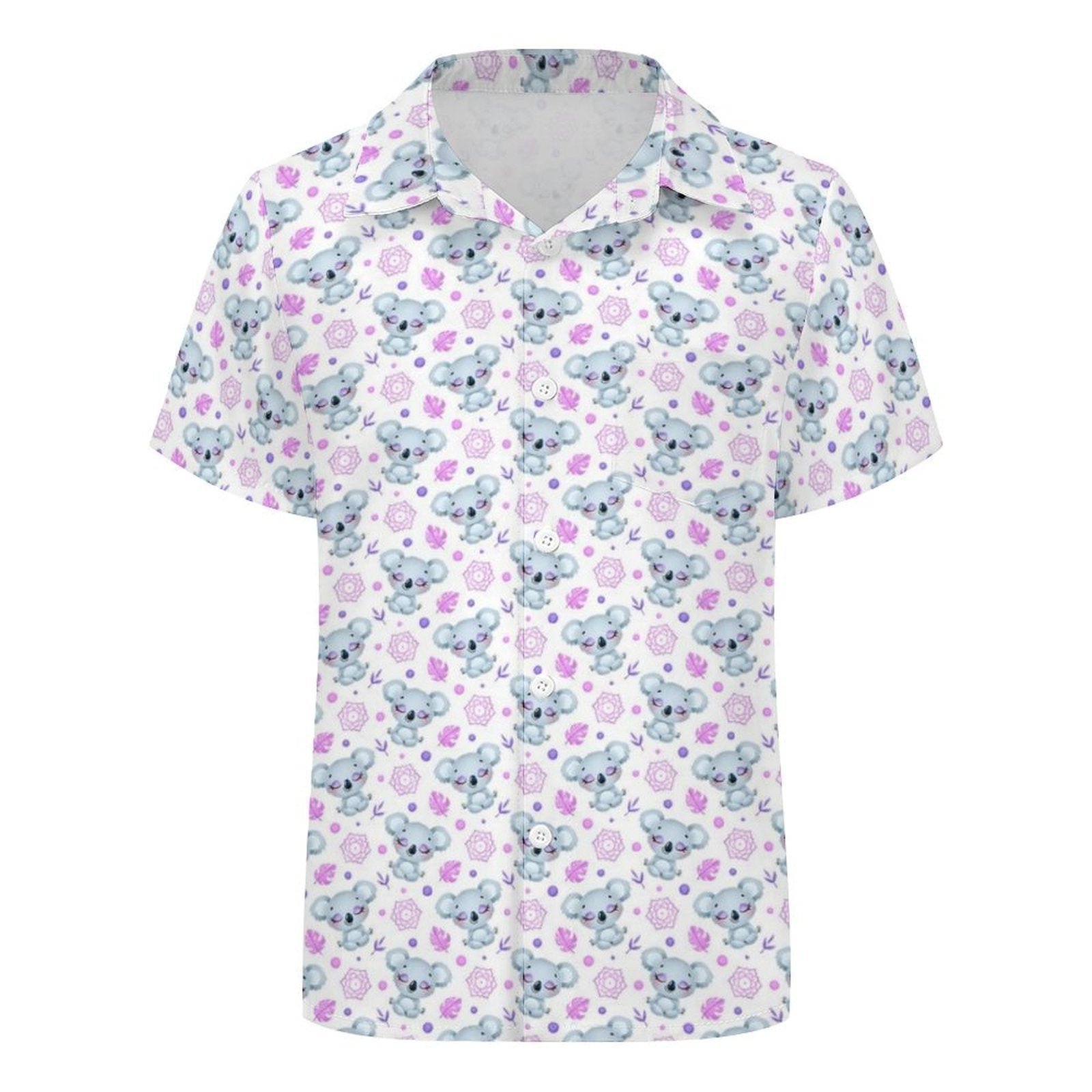 Zen Koala Kids Cotton Short Sleeve Shirt