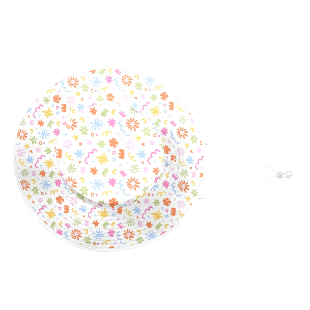 Abstract Colourful Shapes - Wide Brim Bucket Hat Wide Brim Bucket Hat Printed Offshore