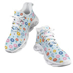 Abstract Cute Flowers Women's Twisted Sole Sneakers