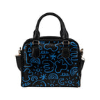 Blue Squiggle - Shoulder Handbag (Model 1634) One size Shoulder Handbags (1634)