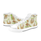 Sloths - Women's High Top Canvas Shoes