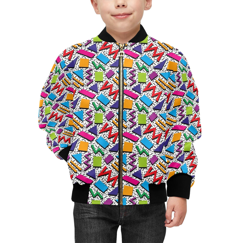 Graphic 80's Kids Bomber Jacket