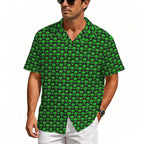 Aliens Men's Crinkle Hawaiian Shirt