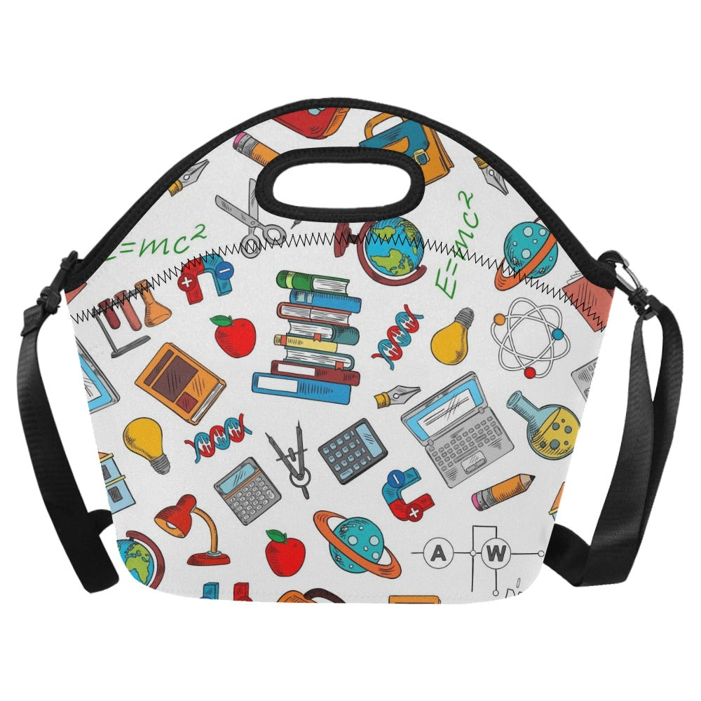 School Time - Neoprene Lunch Bag One Size Neoprene Lunch Bag Printed Offshore