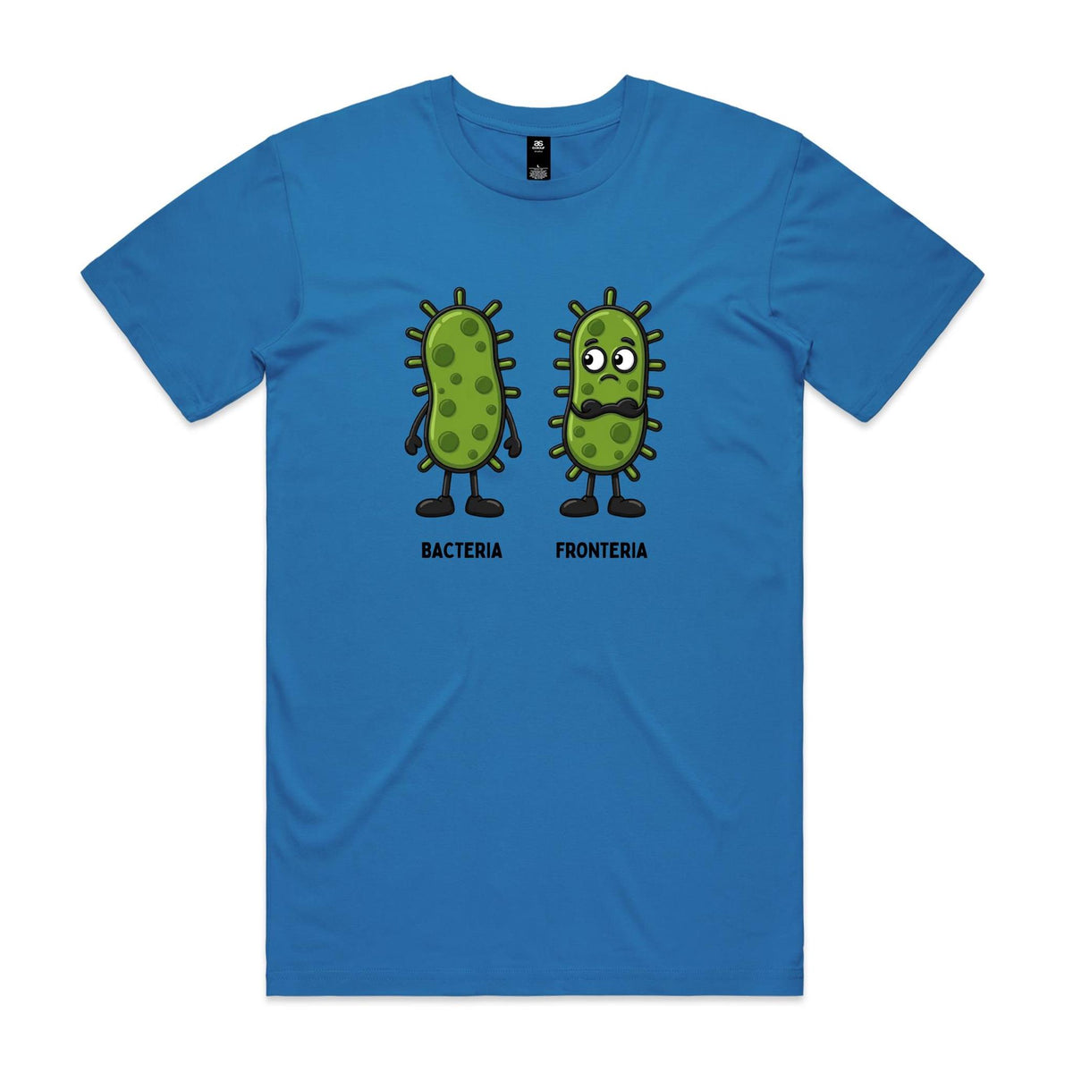 Bacteria Fronteria Men's AS Colour T-shirt Arctic Blue Mens T-shirt Printed In Australia Science