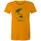 No Planet B, Earth - Womens T-shirt Orange Womens T-shirt Environment Printed In Australia