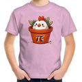 Chicken Pot Pi Kids AS Colour T-Shirt Pink Kids Youth T-shirt animal Maths Printed In Australia