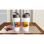 Classics Never Get Old, Car - White 15oz Stainless Steel Travel Mug Travel Mug Dad Globally Fulfilled