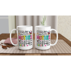 Mother Word Cloud - White 15oz Ceramic Mug 15oz Mug Globally Fulfilled Mum