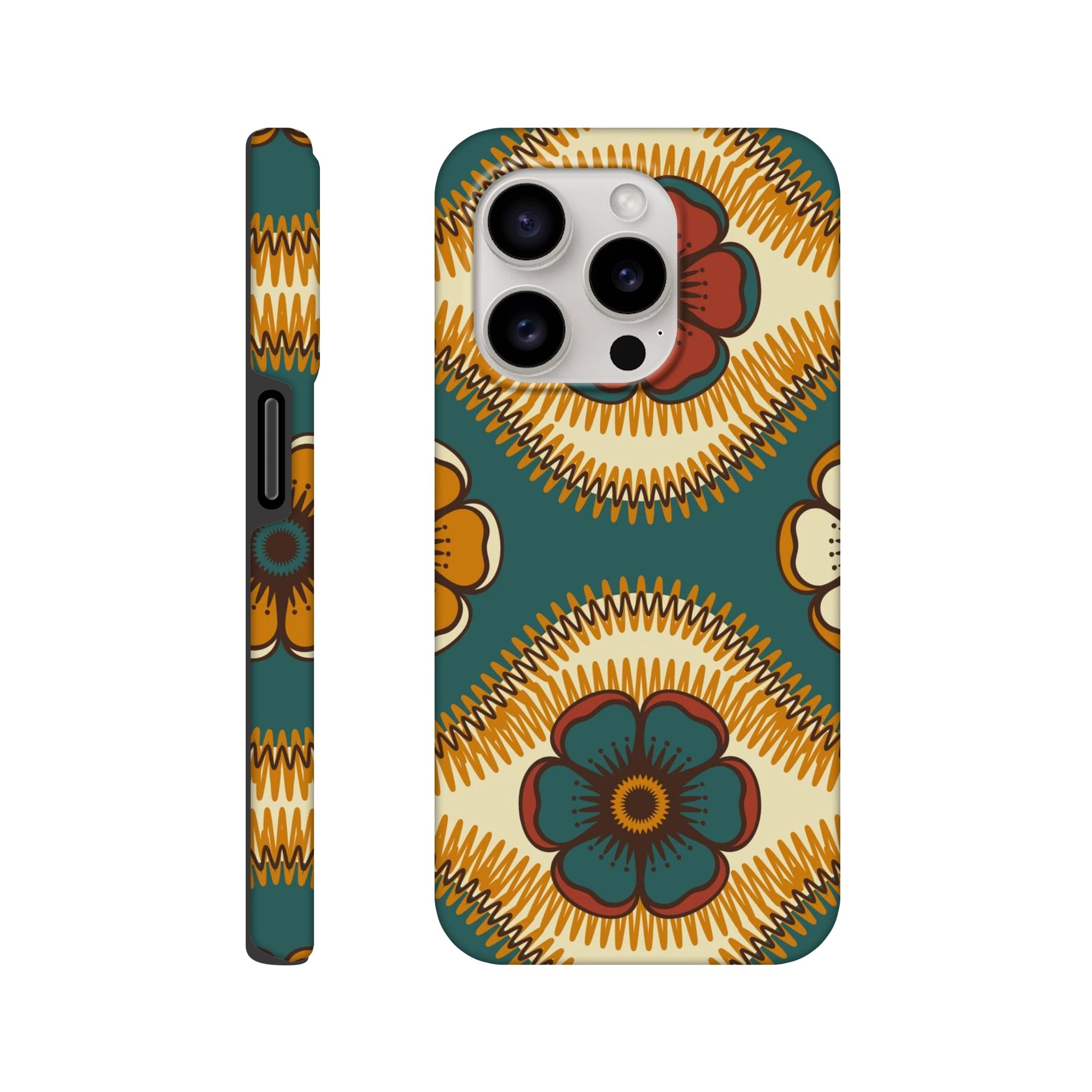 Vintage Floral - Apple iPhone Tough case iPhone 15 Pro iPhone Tough Case Globally Fulfilled Retro