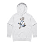 Life Is Short, Milk It - Womens Hoodie White Marle Womens Hoodie Fitness Printed In Australia