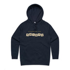 Scrabbling For Points - Womens Hoodie Navy Womens Hoodie Games Printed In Australia