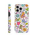 Quirky Butterfly Flowers - Apple iPhone Tough case iPhone 15 Pro Max iPhone Tough Case animal Globally Fulfilled