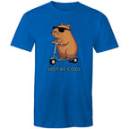 Just Be Cool, Capybara - Mens T-Shirt Bright Royal Mens T-shirt animal Printed In Australia
