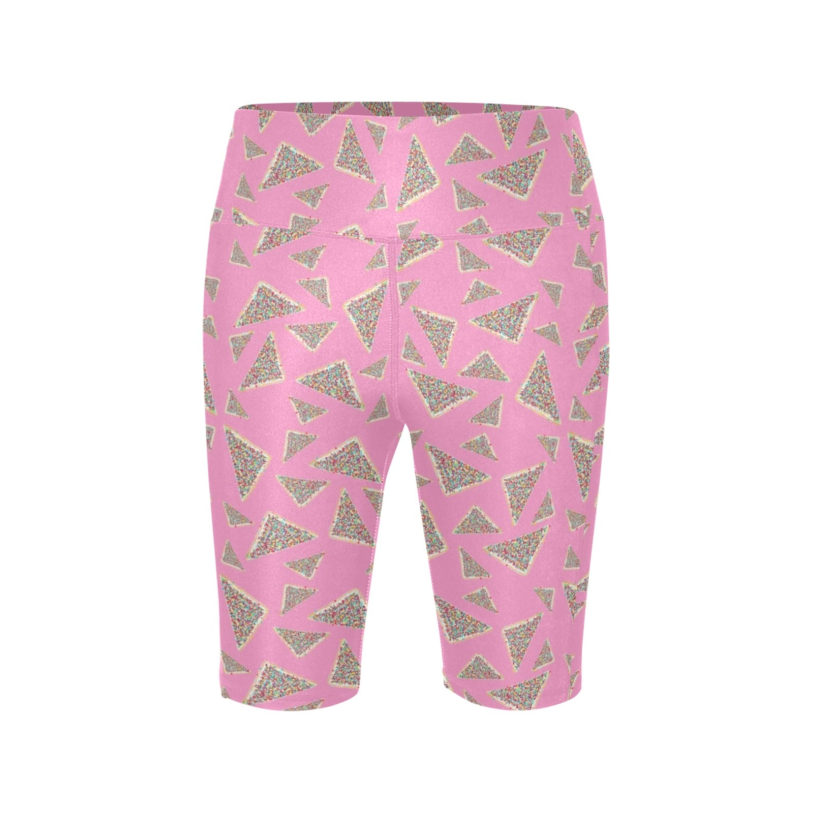 Fairy Bread Pink Women's Bike Shorts With Side Pockets Women's Bike Shorts Food Printed Offshore