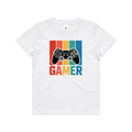 Gamer Kid's AS Colour T-shirt White Kids Youth T-shirt Games Printed In Australia