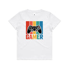 Gamer Kid's AS Colour T-shirt White Kids Youth T-shirt Games Printed In Australia