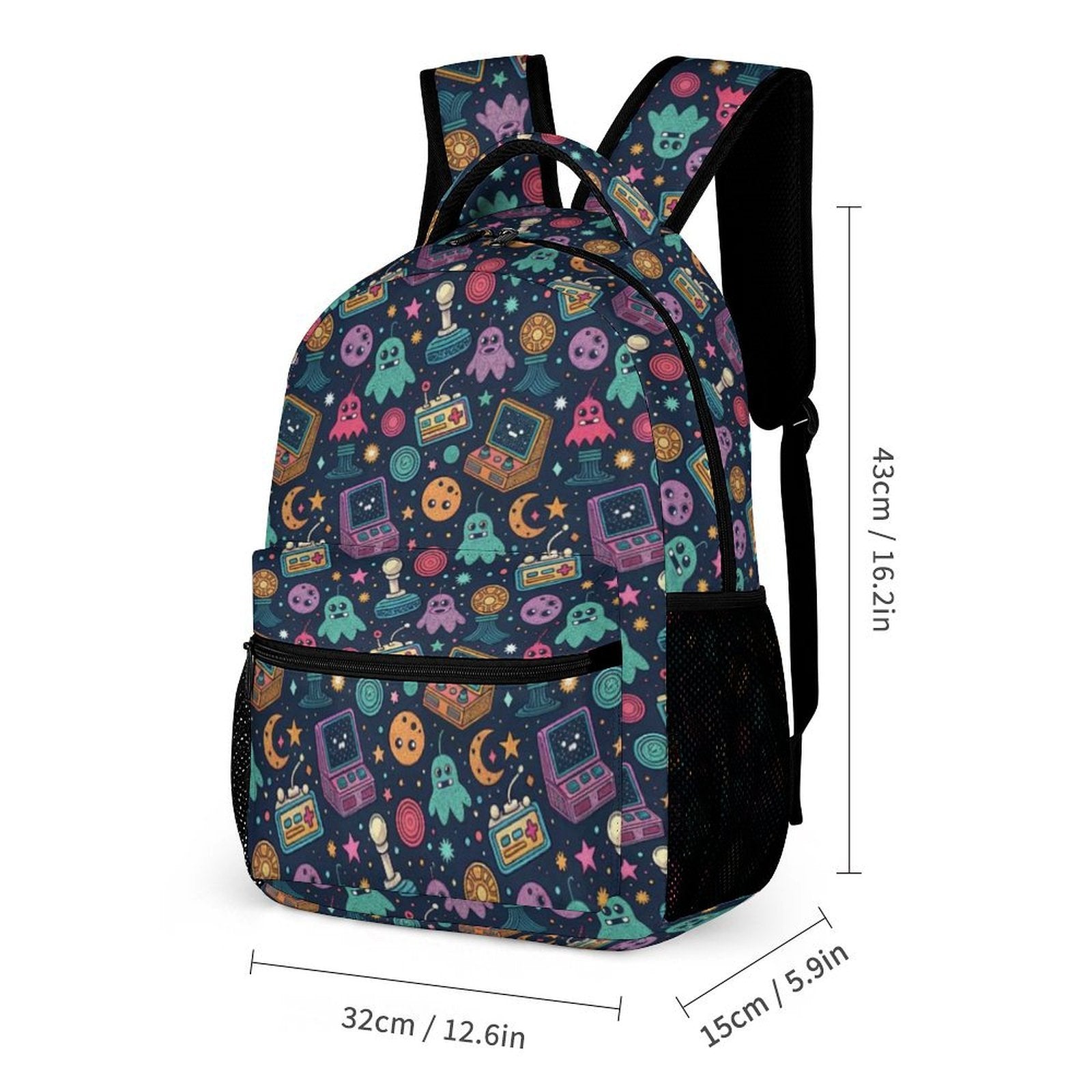 Space Arcade Backpack, Lunch Bag & Pencil Case Set