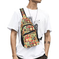 Retro Life Chest Bag One Size Cross Body Chest Bag Printed Offshore Retro