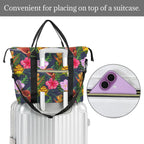 Tropical Floral Duffle Bag-Simple (Model 1715) Duffle Bag-Simple (1715)