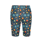 Galaxy Women's Bike Shorts With Side Pockets Women's Bike Shorts Printed Offshore Space