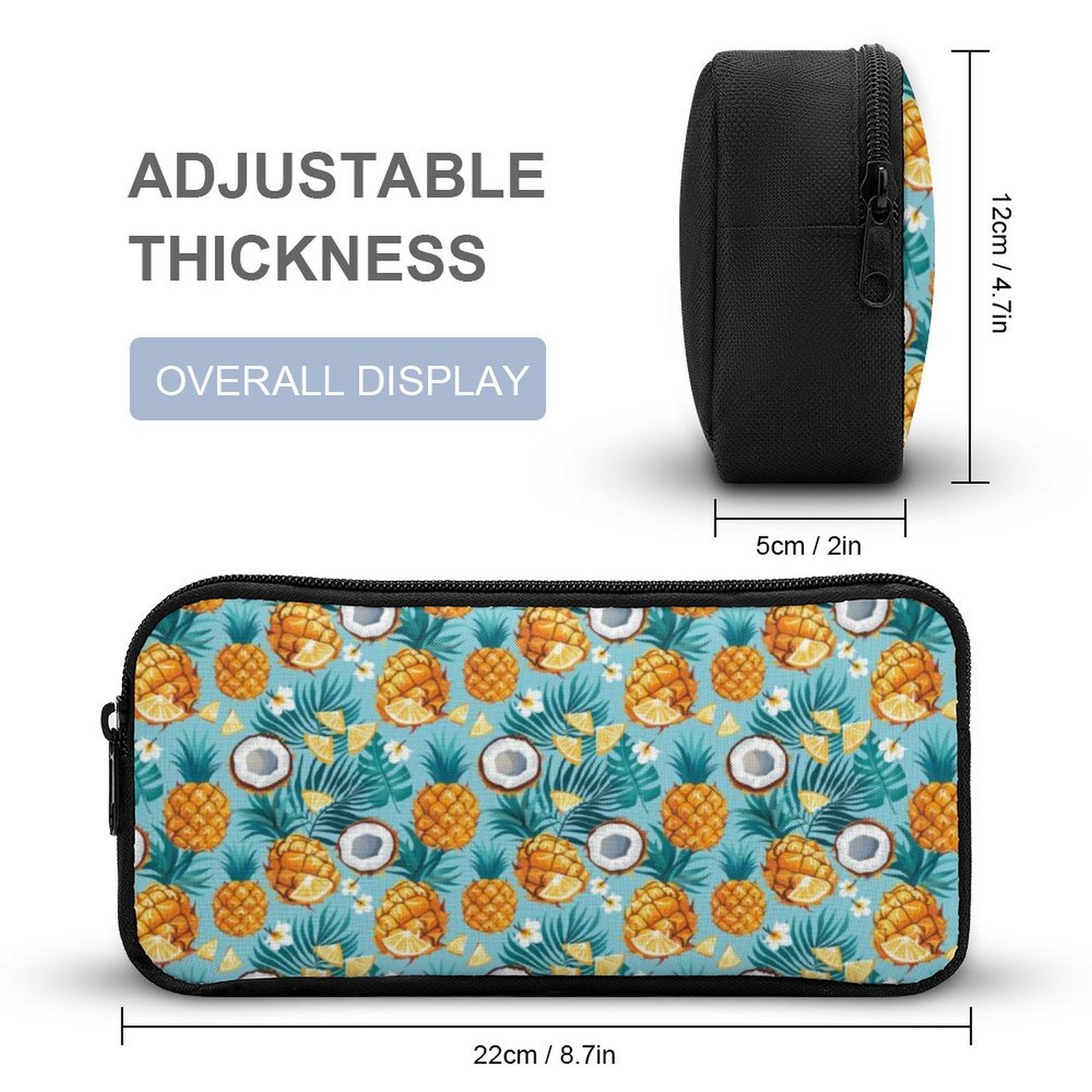 Pineapple Coconut Backpack, Lunch Bag & Pencil Case Set