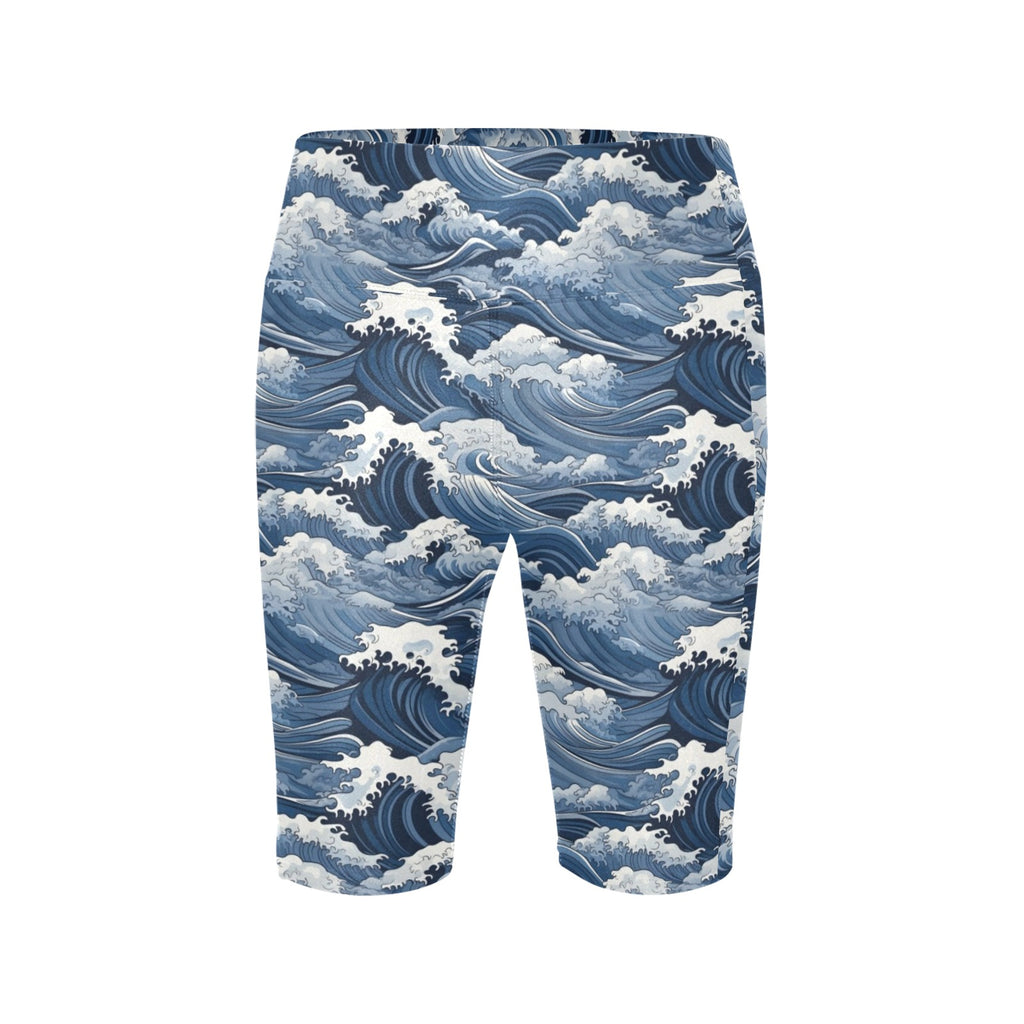 Japanese Waves Women's Bike Shorts With Side Pockets