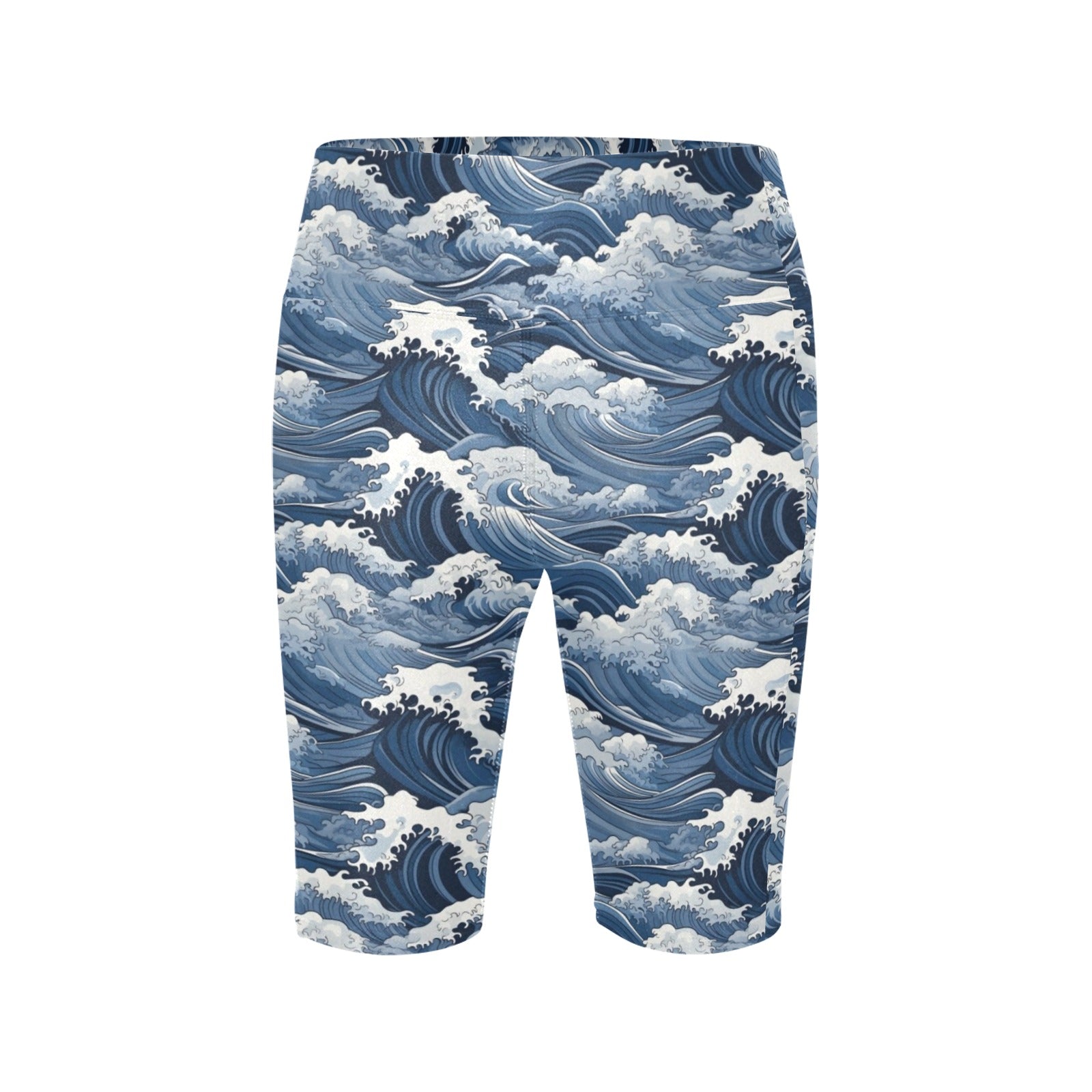 Japanese Waves Women's Bike Shorts With Side Pockets