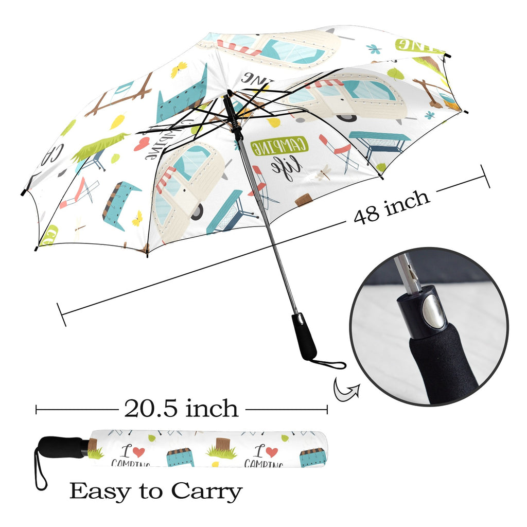 Camping Life Semi-Automatic Foldable Umbrella (Model U12) Semi-Automatic Foldable Umbrella (U12)